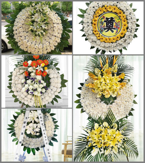 黑龙江黑河北安市海星镇花圈速递